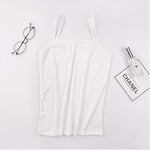 MAZS Summer Camisoles Women Crop Top Sleeveless Shirt Slim Lady Padded Tops Strap Skinny Vest Camisole