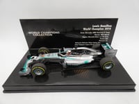 Mercedes W05 Hybrid Lewis Hamilton #44 World Champion 2014 Minichamps 1/43 F1