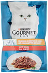 Gourmet PURINA GOURMET - Lot de 26 Paquets de 85 g de Nourriture Humide pour Chat - avec bœuf - Perle