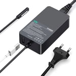 Chargeur pour Pro 2,Adaptateur d¿Alimentation 44W 12V 3.6A pour Microsoft RT/2,Pro 1/Pro 2 1536 avec Port de USB et Un Cordon d'extension d¿Alimentation