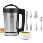 Salter Soup Maker 24 Piece Cutlery Set 1.6L Smoothies Stainless Steel 900W