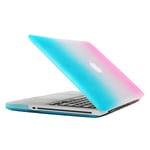 Unbranded Skal Macbook Pro Matt Frostat Blå & Rosa 13.3-tum