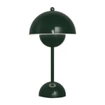 Bordslampa Nordisk Dansk Blomknopp Bordslampa, Dekorativ stämningsbelysning, Blomknopplampa sänglampa nattlampa (Uppladdningsbar, Mörkgrön) Dark Green