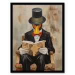 Formal Duck Story Make Way For Ducklings Fairy Tale Childrens Book Artwork Painting Art Print Framed Poster Wall Decor