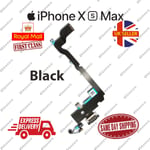 New iPhone XS Max Charging Port Flex Headphone Jack Mic Replacement Black