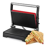 Ufesa PR1000 Fuji Grill Viande et Croque Monsieur Multifonction, 1000W, Plaques Antiadhésives, Ouverture à 180º, Sans BPA, Poingée à Froid