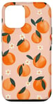 Coque pour iPhone 12/12 Pro Orange Blossom Floral Fruit Pattern Tropical Citrus Garden