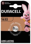 DURACELL CR1632 3V BATTERY, LITHIUM, 1 PC, CFG DU104