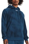 Hupparit Under Armour UA Rival Fleece Printed HD-BLU 1379759-426 Koko XS