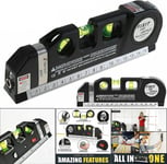 3in1 MultiPurpose Spirit Level Laser Tape Measure DIY Horizontal Cross Rule Tool