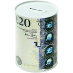 POUND NOTES £ Design Money Coin Box Tin Savings Printed BANKNOTE Kids GIFT Cash Small Medium Large Piggy Bank Adults Charity £5, £10, £20, £50 Multicolour UK FREE P&P (£20 , SMALL (10.2cm x 15cm)