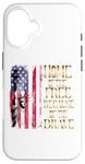 Coque pour iPhone 16 T-shirt design Home Of The Free Because Of The Brave