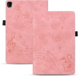 Coque Pour Samsung Galaxy Tab S5e 10.5 2019 (Sm-T725/T720) Pu Cuir Flip Case Housse Étui Tablette Galaxy Tab S5e 10.5"" Cover Avec Support Fonction, Rose Chat