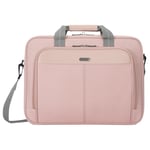 Targus Unisex-Adult Slim Briefcase with Crossbody Shoulder Bag 16" Classic Topload-Notebook Carrying Case, Pink, 16 inch