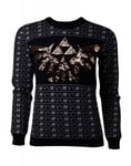 Difuzed Zelda Tri-Force Glitter Jultröja, S