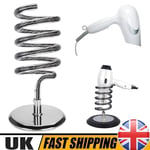 Wall Mounted Hair Dryer Straightener Holder Shelf Stand Storage Organizer Silver