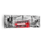 Impression sur Toile 160x50cm Tableaux Image Photo Trafalgar square taxi londres