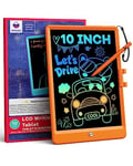 ORSEN Tablette Dessin Enfant de 10 Pouces Jouet Enfant, Tablette d'écriture LCD effacable tablette enfants, Ardoise Magique Enfant 2 3 4 5 6 Ans fille et Garçons Cadeau D'anniversaire (Orange)