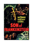 Wee Blue Coo Movie Film Sequel Son Frankenstein Karloff Lugosi Horror Wall Art Print