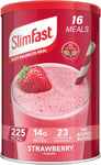 SlimFast Balanced Meal Shake High Fibre, Strawberry Flavour, 16 Servings - 584g