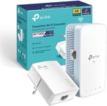 TL-WPA1000 KIT CPL WiFi Adaptateur Réseau CPL, Homeplug AV2 1000Mbps, Bi-Bande WiFi AC1200Mbps, Boitier CPL WiFi Ethernet, Brancher et Utiliser, Port Ethernet Gigabit, OneMesh, CPL Fibre