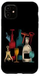 iPhone 11 Sommelier Wine Drinking Tasting Retro Corkscrew Wine Opener Case