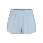 Nike One Dri-Fit Mid-Rise 3in 2in1 Shorts Femmes - Bleu Clair