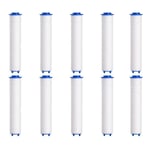 Filtre Pommeau de Douche (115mm)，10 Pcs Filtre Douche en Coton PP de Douchette Anti-calcaire Amovible pour Douchette