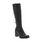 Bottes avec languette d'aisance FEMME Mjus en cuir noires