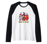 Funny Farm Halloween Shirt Chick or Treat Mummy Chicken Raglan Baseball Tee