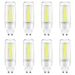 COMY GU10 LED Ampoule Maïs 12W Candélabre Ampoules 100W équivalent,1200Lm Blanc Froid 6000K Ampoules LED Lustre décoratifs,AC 220-240V, Non Dimmable, Lot de 8