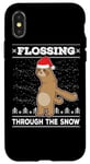 iPhone X/XS Flossing Through The Snow Sloth Ugly Christmas Sweater Floss Case