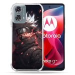 Cokitec Coque Renforcée pour Motorola G24 4G Manga Naruto Kakashi Dark