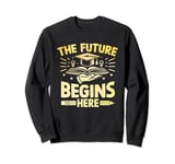 The Future Begins Here School Counselor Guidance Counseling Sweatshirt