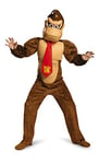 Super Mario Bros DISK98812G Donkey Kong Deluxe Kids Nintendo Costume, Boys, Cartoon, Brown, One Size