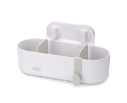 Joseph Joseph Duo Étagère de rangement pour douche, rangement de salle de bain pour accessoires de douche, blanc, grand