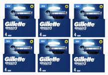 Pack 24 Lames GILLETTE MACH3 TURBO Recharge Rasoir Gilette Match 3 Match3 Mach 3