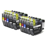 10 Printer Ink Cartridges (Set+Bk) to use with Brother MFC-J5335DW & MFC-J6530DW