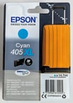 Epson 405XL Cyan Ink Cartridge for many Workforce Pro DURABrite Ink, Exp 11 2026