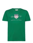 GANT Archive Shield Ss T-Shirt Grön