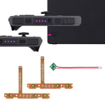 eXtremeRate Firefly LED Tuning Kit for Nintendo Switch Joycon Dock NS Joy con SL SR Buttons Ribbon Flex Cable Indicate Power LED – Pink (Joy con Dock NOT Included)
