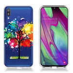 Deco Samsung Galaxy A40 skal - Färgat Träd