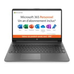 PC Portable HP 15s-fq0024nf - 15,6" FHD - Celeron N4120 - RAM 4Go - 128Go SSD - Win 11 - Microsoft 365 Personnel inclus 1 an