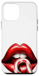 Coque pour iPhone 12 mini Bâton de sucre d'orge amusant pour la Saint-Valentin