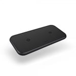 Zens Dual Aluminium Wireless Charger Svart