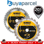 Dewalt 165mm Plunge Saw Blade Pack 42T + 24T Extreme Runtime FlexVolt DCS520