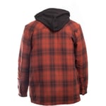 Dickies Fleece Hood Flannel Shirt Jacket Brick