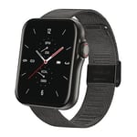 Montre Connectée Smarty 2.0 SW022F 20mm Rectangulaire Acier Inoxydable Noir