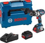 Perceuse-visseuse à percussion 18V GSB 18V-110 C + 2 batteries Procore 5,5Ah + chargeur - BOSCH - 06019G030C