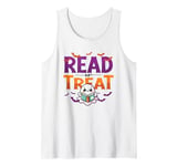 Read Or Treat Halloween Book Reading Lover Halloween Costume Tank Top